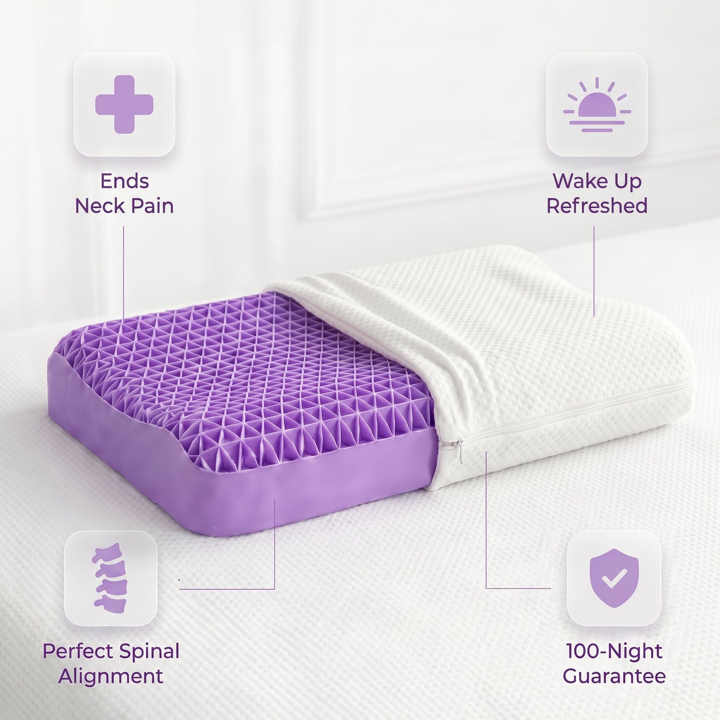 BETTER PILLOW™ – Advanced Cooling & Breathable TPE Pillow