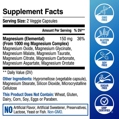 SUPPER MAG⁺ - Magnesium Complex 1000mg